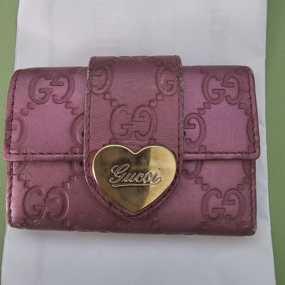 Gucci Pink Leather Wallet